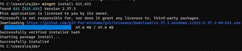 install git using cmd