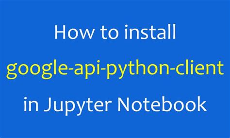 install google api python