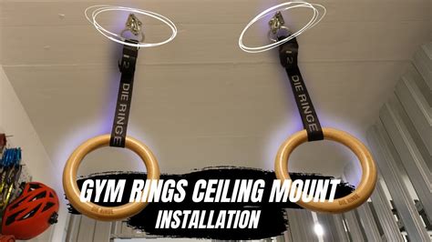how to install gymnastic rings at home YouTube