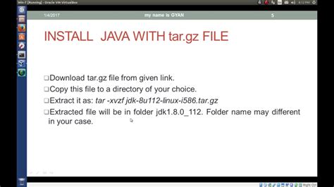 Install Java Tar