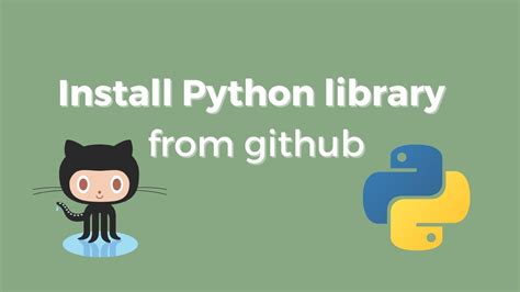 install library from github python