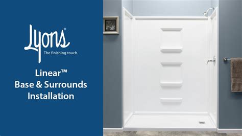 Install Lyons Shower Base