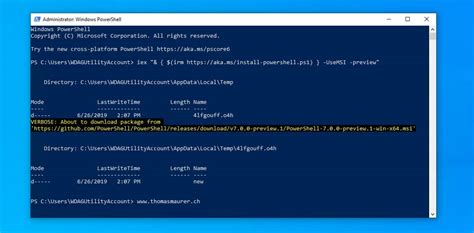 install powershell 7