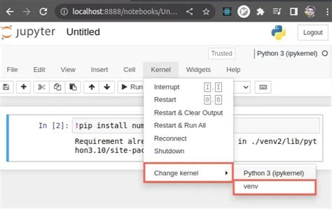 install python kernel jupyter