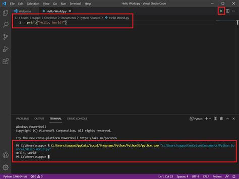 install python module visual studio code