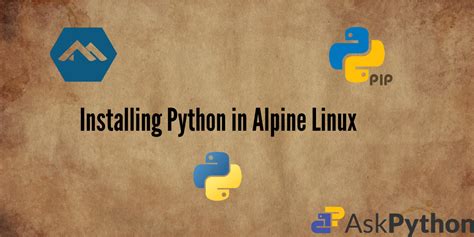 install python on alpine