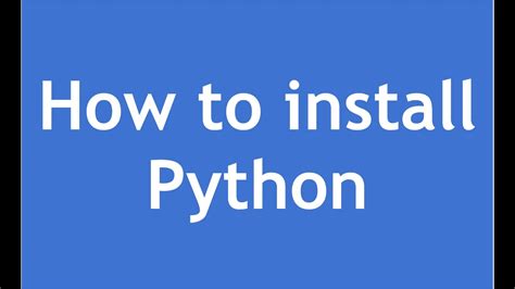 install python sdk