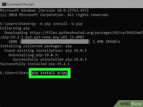 install scipy python pip