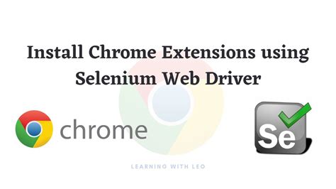 install selenium chrome