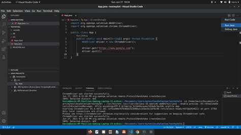 install selenium java ubuntu