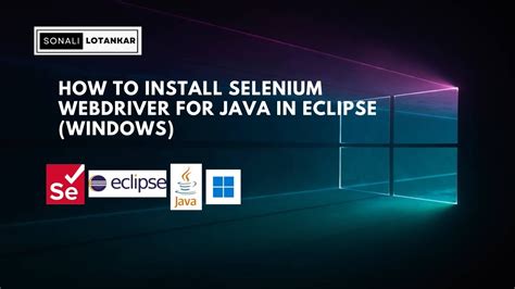 install selenium java windows