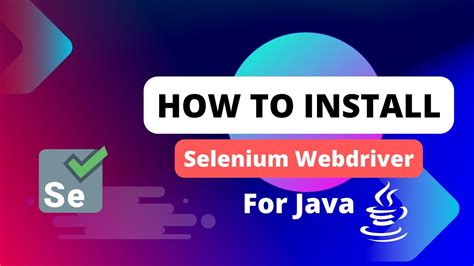 install selenium with java