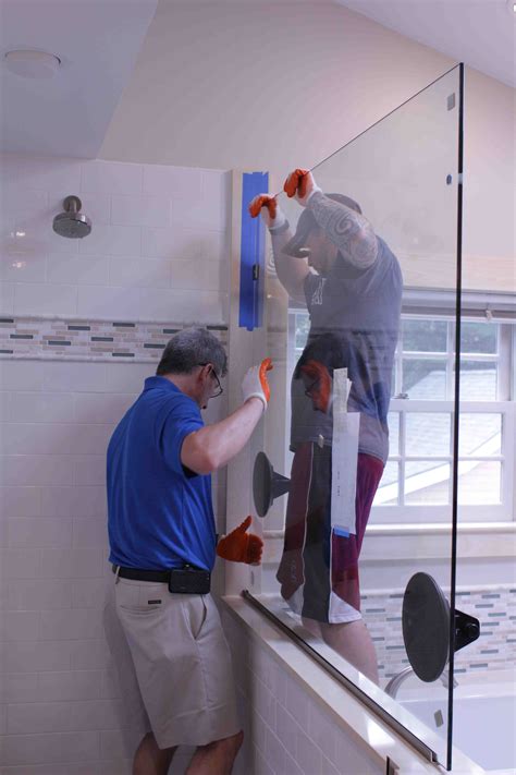 Install Shower Glass Wall