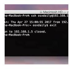 Instalasi SSH on Mac OS