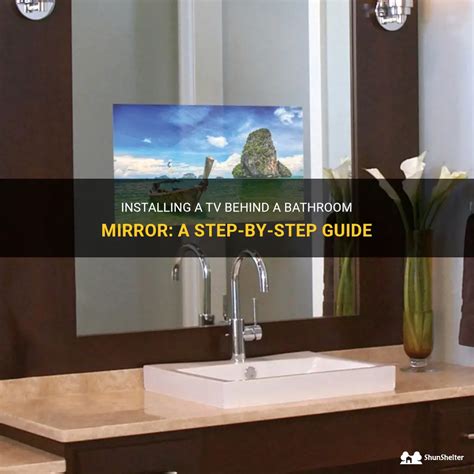 install tv behind bathroom mirror
