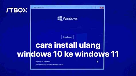 Menginstal ulang Windows