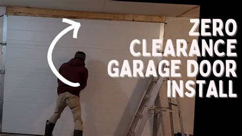 install very low overhead garage door