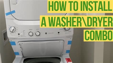 Install Washer Dryer Combo