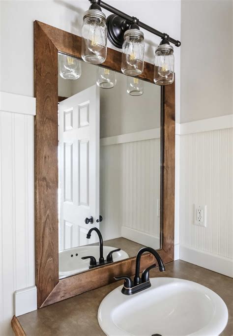 tech.accessnews.info:install wood frame around bathroom mirror