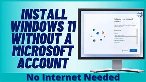 How to install Windows 11 without Microsoft Account YouTube