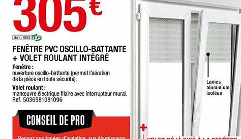 Installer Fenetre Pvc Brico Depot Offre Fenêtre Avec Volet Roulant Motorisé Intégré Chez