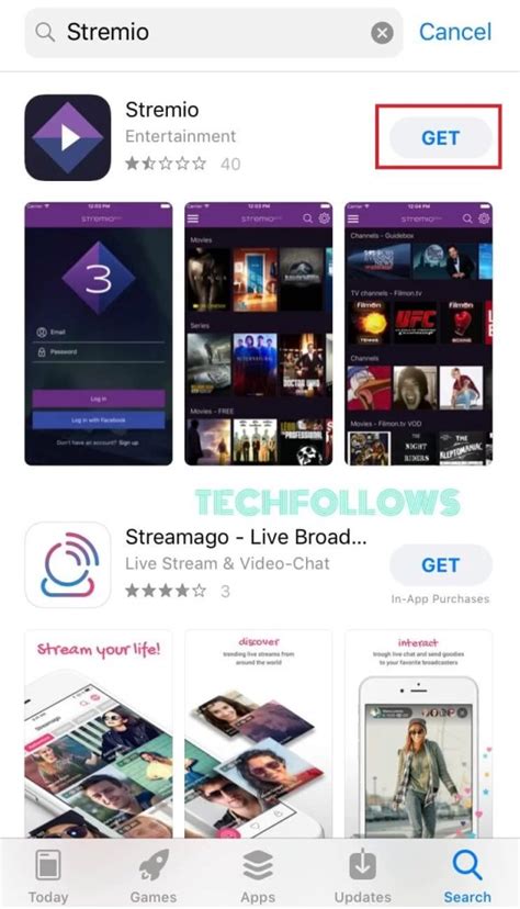 Installer stremio sur iOS : App Store, installation et premier lancement