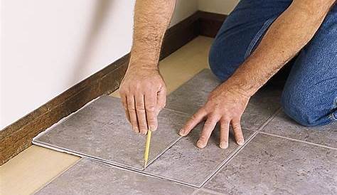 How to Install SelfStick Floor Tiles howtos DIY
