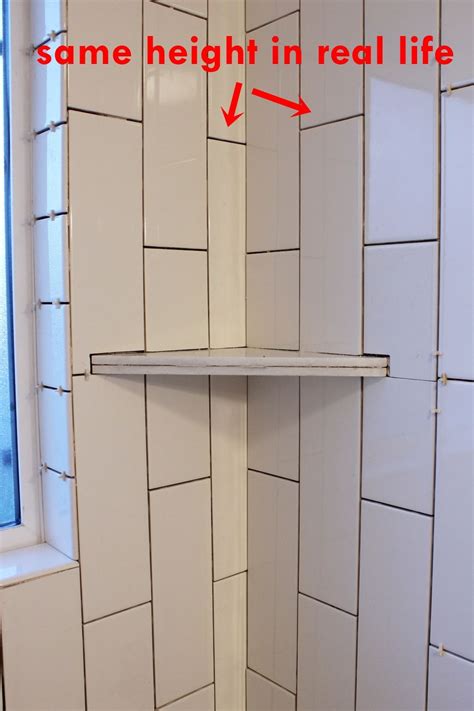 Installing A Corner Shelf In A Tile Shower