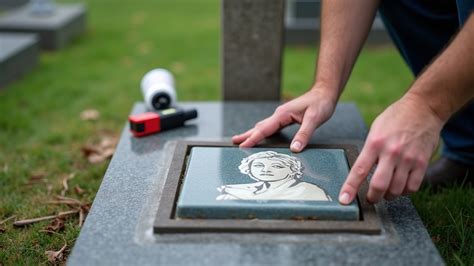 Installing a headstone