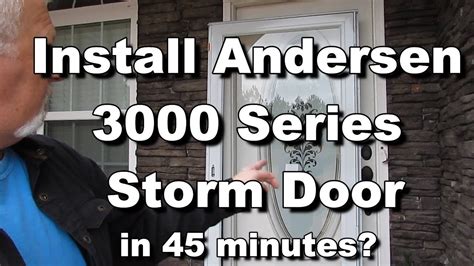 installing andersen storm door