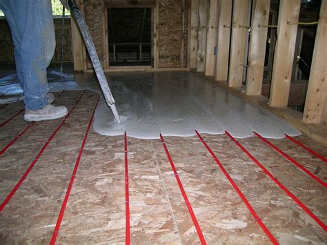 installing antifreeze in a radiant floor