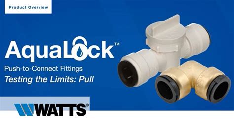 Installing Aqualock Push To Connect