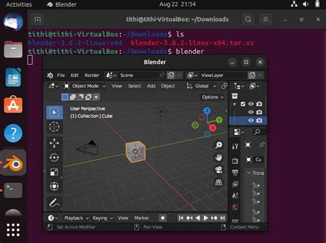 Installing Blender Linux