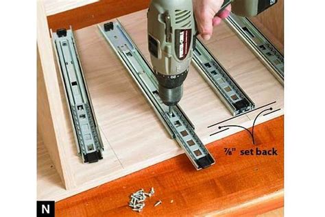 Installing Bottom Drawer Slides