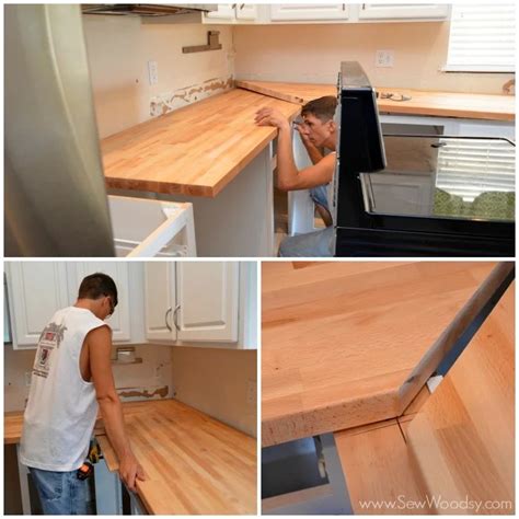 Installing Butcher Block Kitchen Countertops