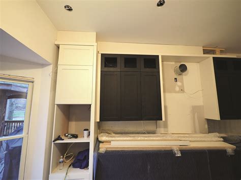 Installing Cabinets Uneven Ceiling
