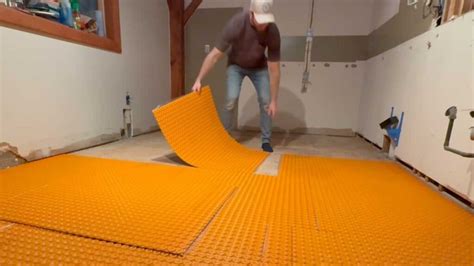 Installing Ditra Heat Matt