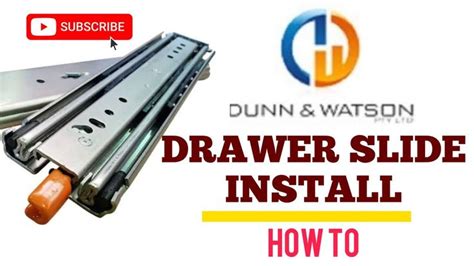 Installing Dunn And Watson Drawer Slides