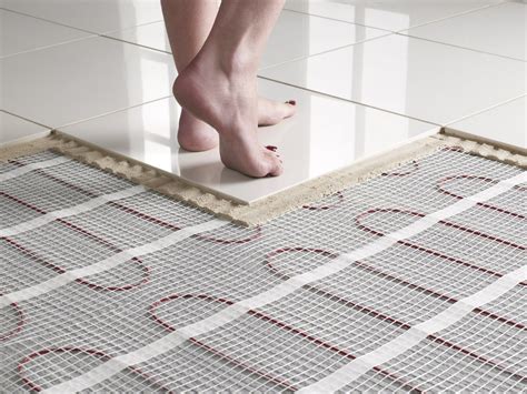 Installing Electric Floor Heating under Tile Floor YouTube