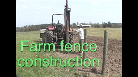 Installing Farm Fence Posts