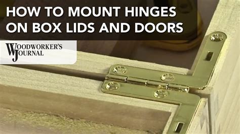 Installing Hinges On A Box