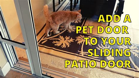Installing Pet Patio Door