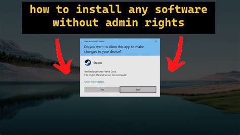 installing program without admin privileges windows 10