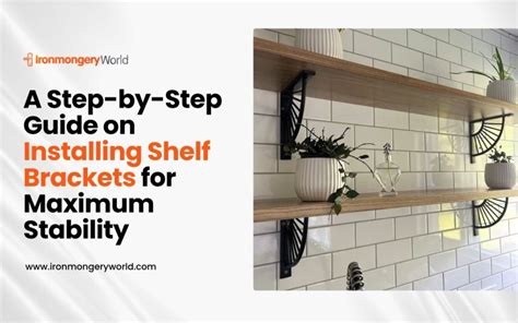 Installing Shelf With Brackets