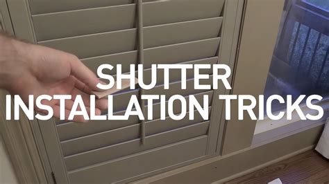 Installing Shutter Doors