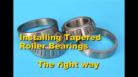 Installing Tapered Bearings