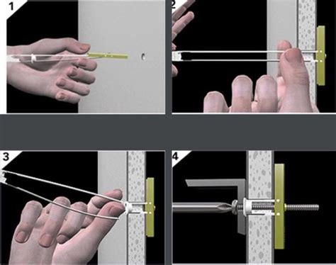 installing toggle bolts in drywall