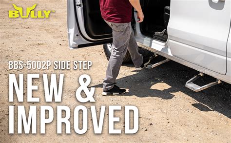 Bully BBS1103 Universal Truck Black Powder Coated Side Step Set, 2