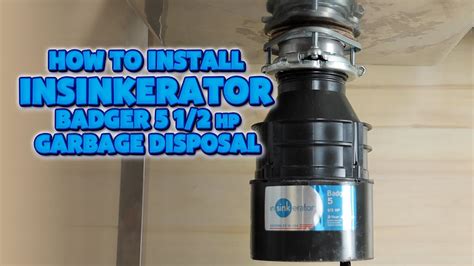 InSinkerator Badger 5 Lift and Latch Standard Series 1/2 HP Continuous