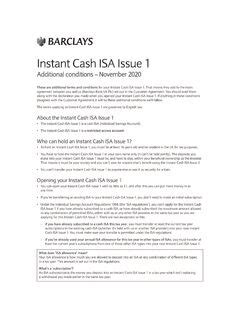 instant isa issue 1